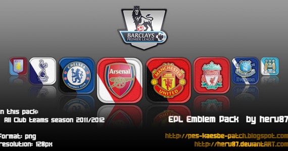 PES 2012 Barclays Premier League Emblem Pack