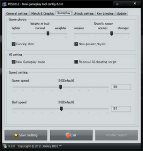 PES 2012 Gameplay Tool v4.31 + Update by Jenkey1002 PES-2012-Gameplay-Tool-v4.31-+-Update-by-Jenkey1002-285x300