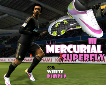 PES 2012 Mercurial Vapor Superfly III Boots - White, Purple by José Augusto PES 2012 Mercurial Vapor Superfly III Boots - White, Purple by José Augusto