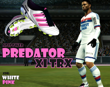 PES 2012 Predator adiPower XI TRX Boots - White, Pink by José Augusto PES 2012 Predator adiPower XI TRX Boots - White, Pink by José Augusto