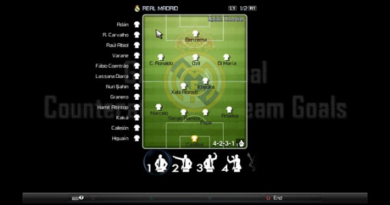 PES 2012 Real Madrid Gameplan Pitch