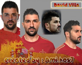 David Villa Face