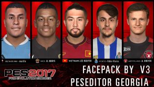 Facepack Peseditor Georgia v3 For PES 2017