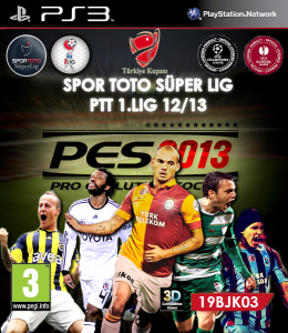 PES 2013 PS3 Turkish Süper Lig & PTT 1. League (EU) Option File