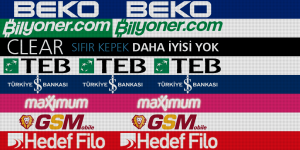 PES 2013 Türk Telekom Arena Electronic Adboards - 2