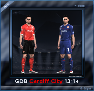 PES 2014 Cardiff City GDB Kit set