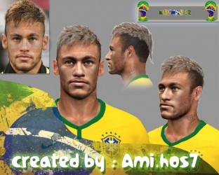 PES 2014 Neymar jr last Face in World Cup 2014