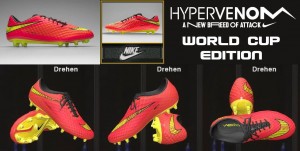 PES 2014 Nike Hypervenom Boots WC Edition