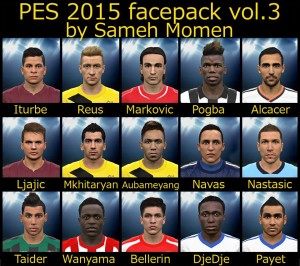 PES 2015 facepack vol.3 by Sameh Momen