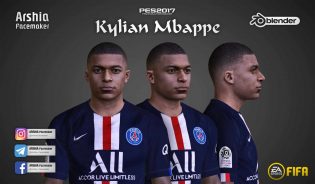 Download Mbappe Face v2 by Arshia PES17
