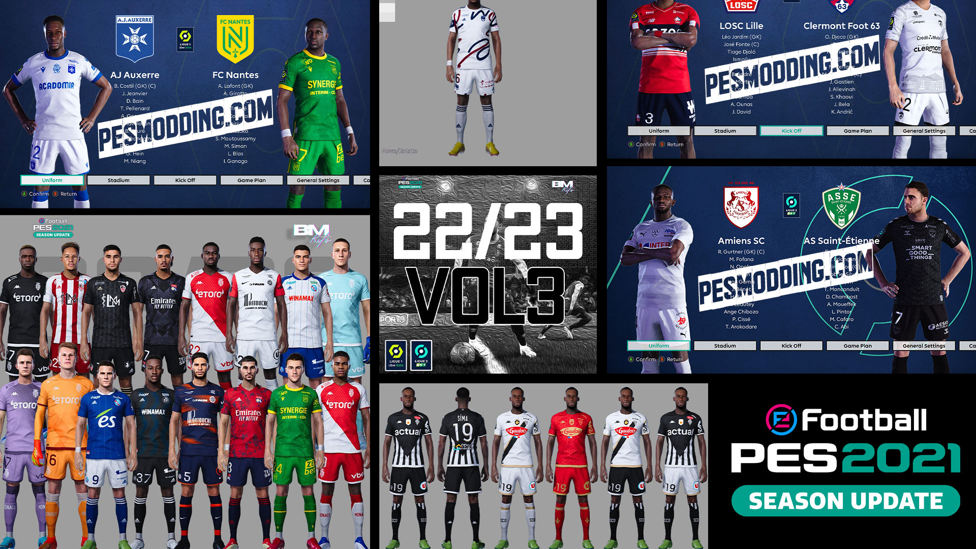 PES 2021 New Season 2022/2023 Kit Pack VOL.3