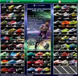 Pack of (60) Boots Pes 2011 - V11 Full HD